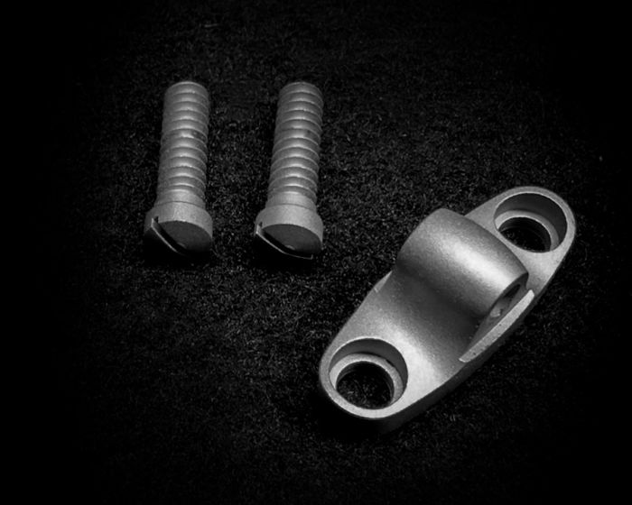 KEN HOWELL INLETTED SWIVEL WITH SCREWS-RAW