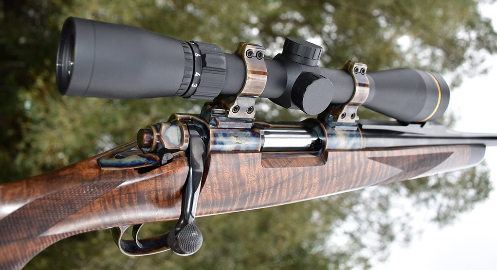The SD-22 offers the same silhouette as the SD-76 centerfire rifles, so you can practice like you play. Color casehardening is a classy touch.